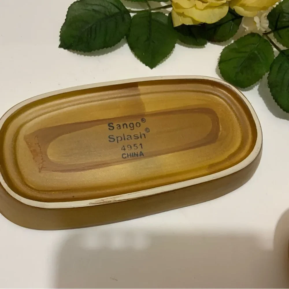 Sango Splash 4951 ¼lb Covered Butter Dish